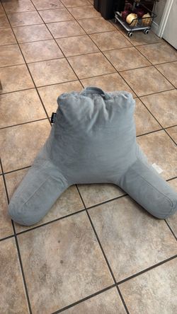 Milliard Gray Reading Pillow with Arms