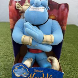 Vintage NIB Aladdin Genie Movie Disney Cartoon Plush Doll 