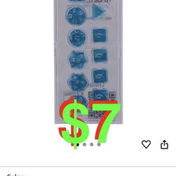 Eclipse 11 Dice Set (Sky Blue) - Great Dice Set for All Kinds of Card Games and Board Games Such As, DND, MTG, and RPG - UP Your Game with