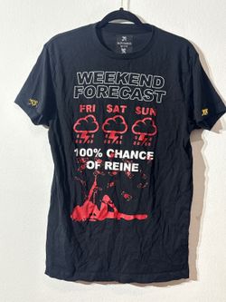 November Reine Mens  Black Graphic T-Shirt Used Size: M