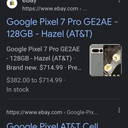 Brand New Google Pixel 7 Pro 