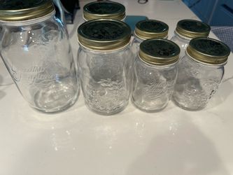 Glass Mason Jars (Made in Italy)
