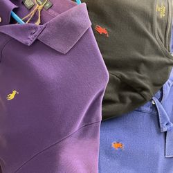 Eight Ralph Lauren Polo men’s Boys shirts
