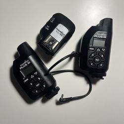 Two Pocket Wizard Plus 3 Radio Slave Transceivers and Mini TT1 -  Nikon