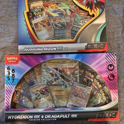 Pokemon Roaring Moon EX Box And Hydreigon & Dragupult EX Premium Collection