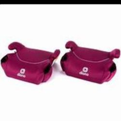 Diono Solana, No Latch, Pack of 2 Backless Booster Car Seats, Lightweight, Machine Washable Covers,
