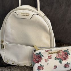 Juicy Couture Backpack And Makeup Bag
