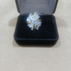14k Gold Diamond Ring 