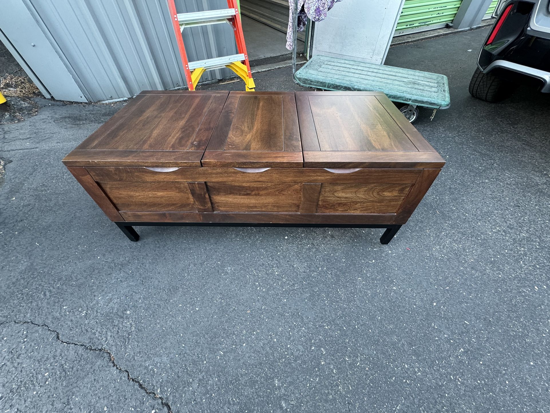 Crate & Barrel Storage Coffee Table