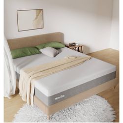 Novilla King Size Mattress, 12 Inch Gel Memory Foam King Mattress for Cool Night & Pressure Relief, Medium Plush Feel with Motion Isolating, Bliss