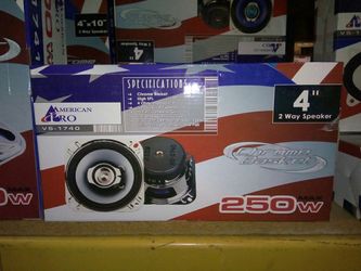 Car audio 4 inch 2 way speaker pair