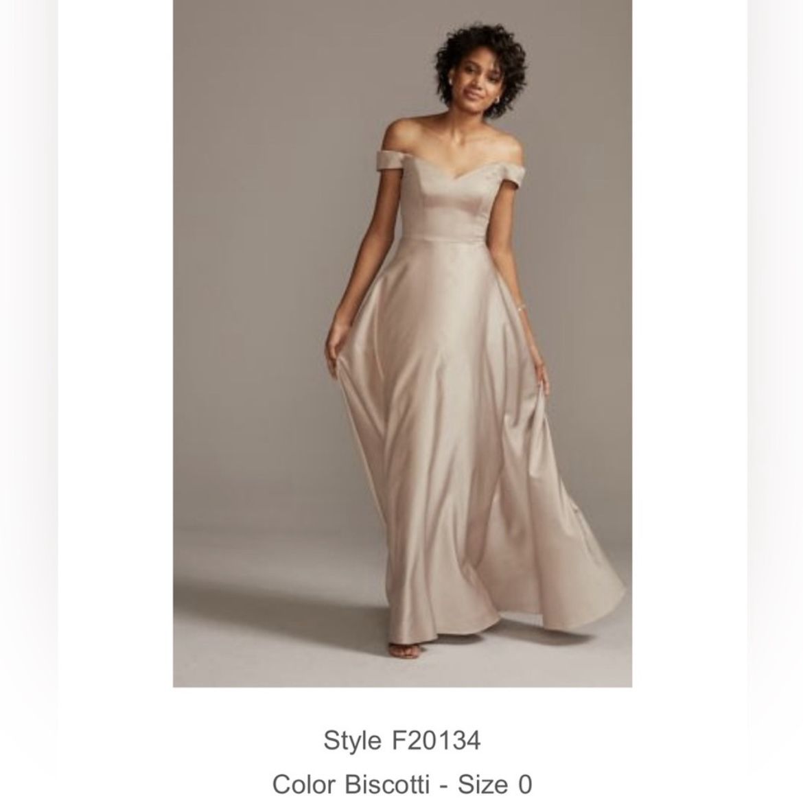 Off-shoulder Satin A-Line Bridesmaid Dress
