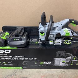 EGO POWER+ 56-volt 16-in Battery 2.5 Ah Chainsaw Battery Included Charger Included
