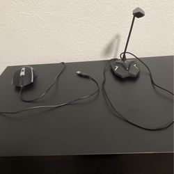 Computer Gaming Mouse And Microphone 