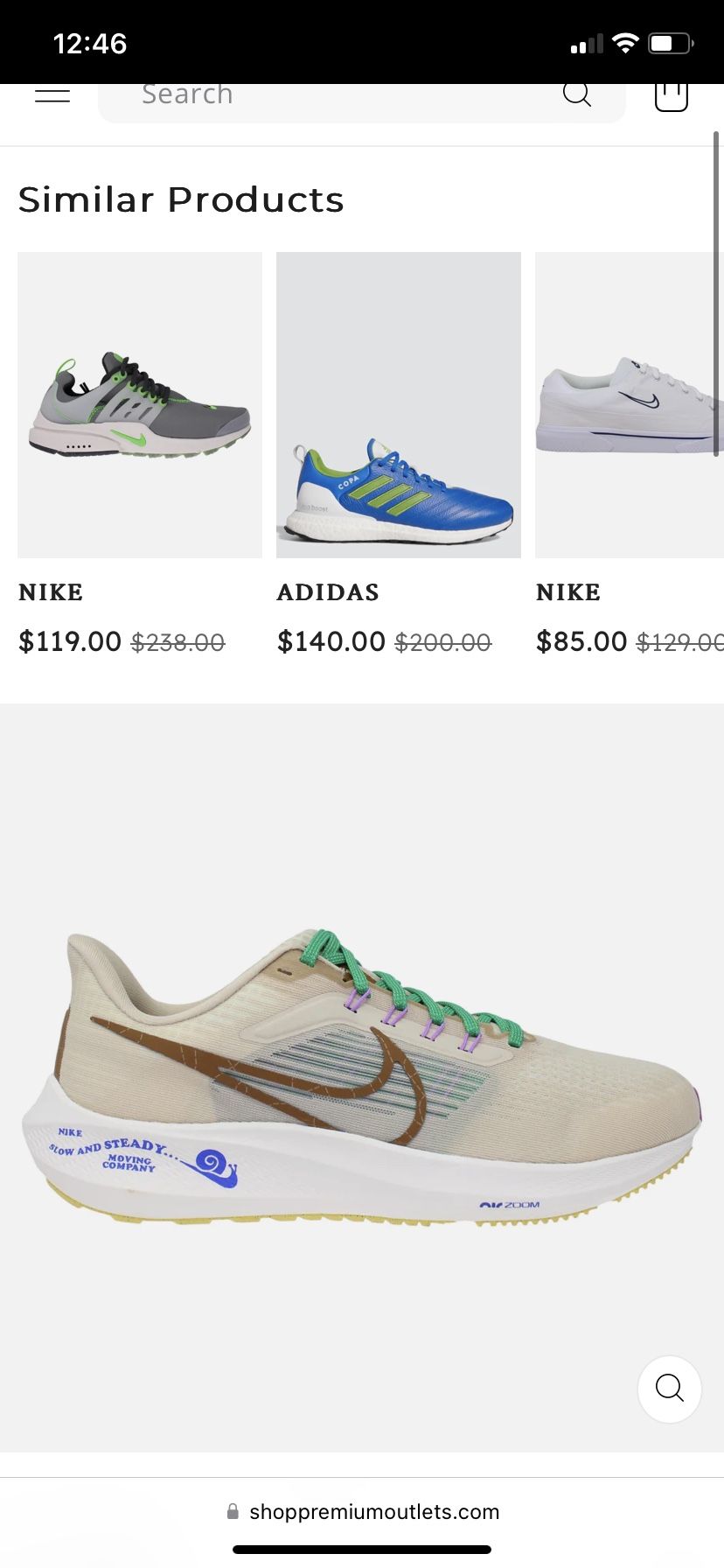 Air Zoom Pegasus 39 Prem “Moving Co" Sanddrift/Lt Brwn Running Shoes Mens 12.5