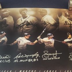 Signed Braves Poster