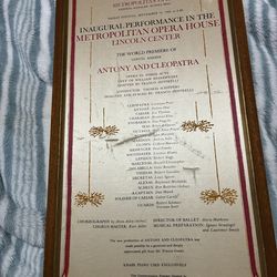 First opening of Lincoln center