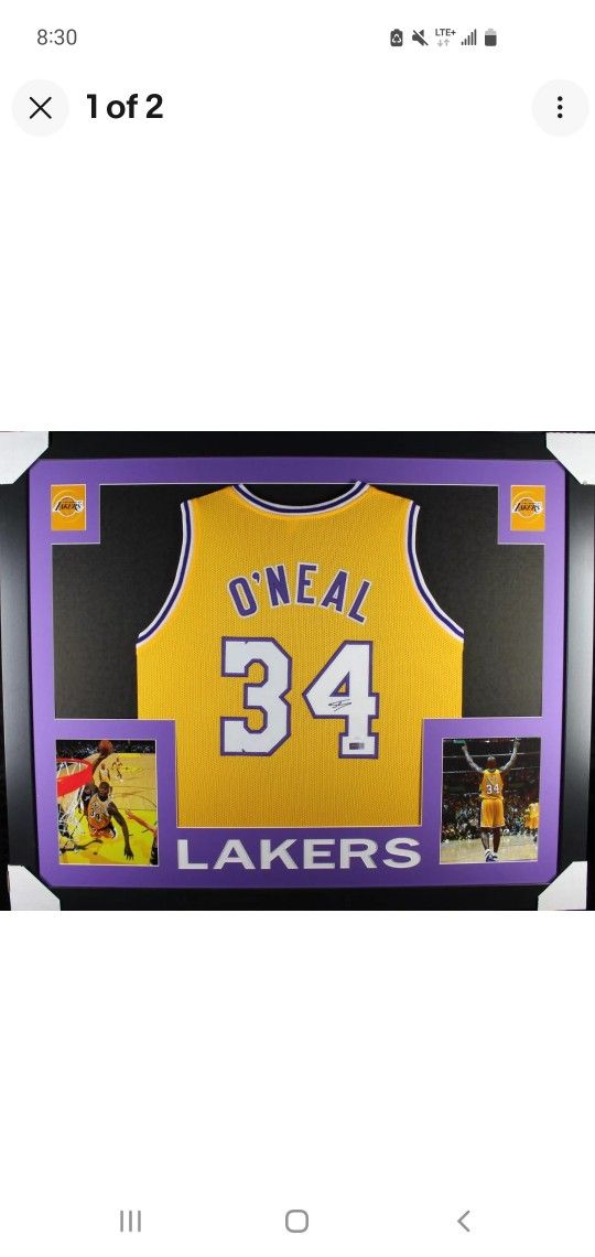 Lakers Shaquille O'Neil Autographed Jersey