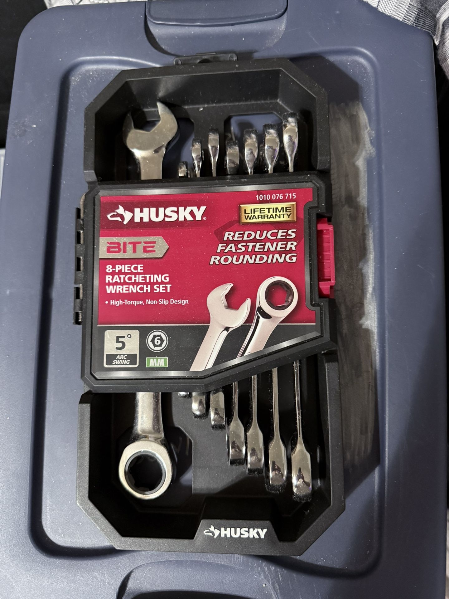 Husky 8 pc. BITE Ratcheting wrench set MM