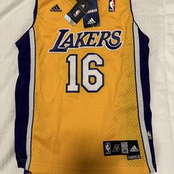 Pau Gasol Stitched Lakers Jersey 