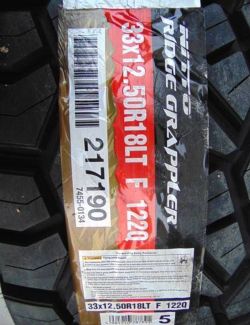 33 1250 18 NITTO RIDGE GRAPPLERS BRAND NEW TIRE TIRES $350 EACH OR $1399 FOR A SET OF 4 WHILE SUPPLIES LAST FINANCING AVAILABLE DELIVERY AVAILABLE