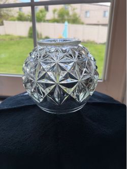 Vintage crystal glass bowl