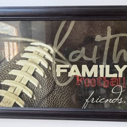 The Faith Family Football - Marla Rae Wall Color Art
