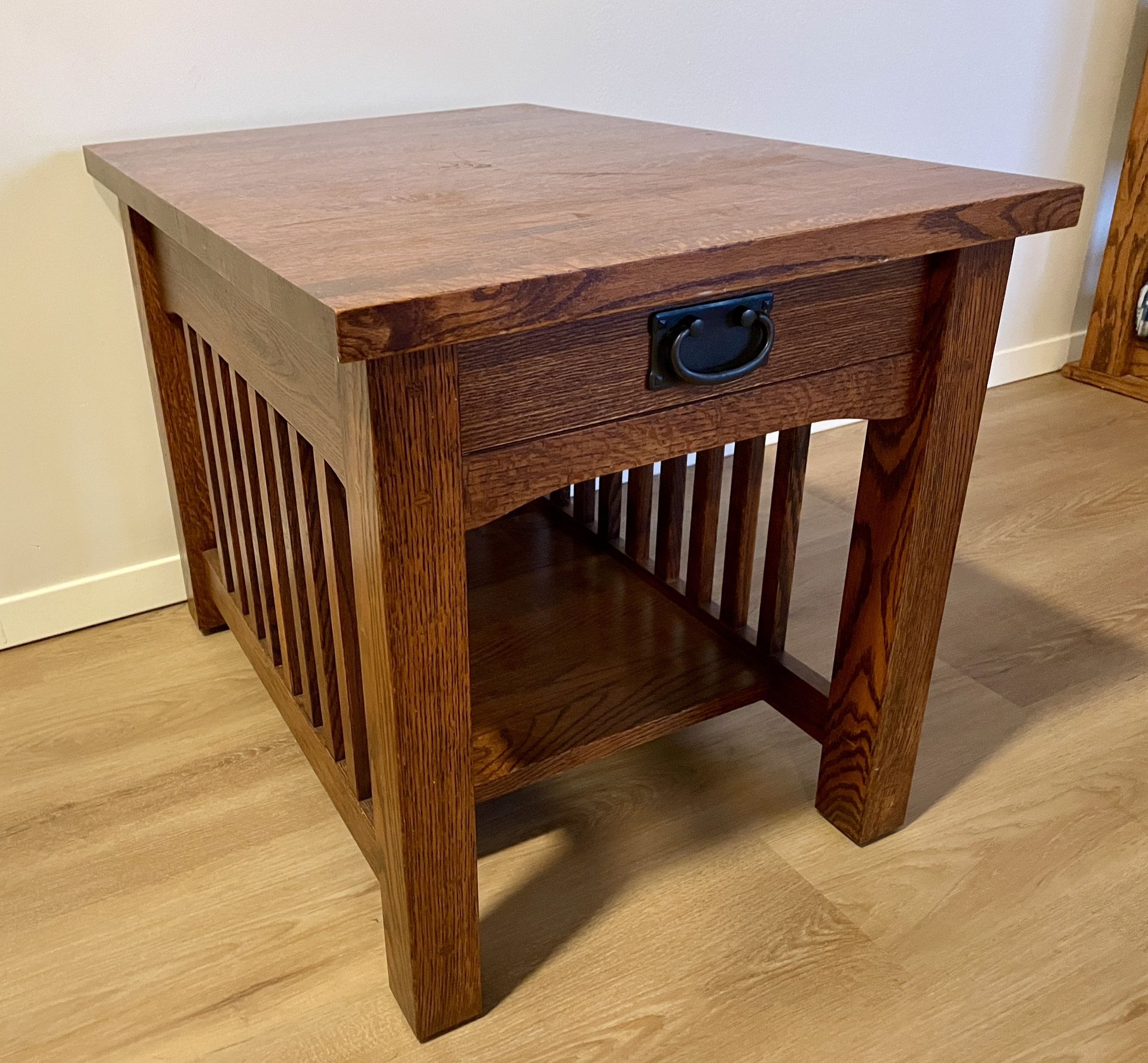 Solid Wood Mission Style Side Table