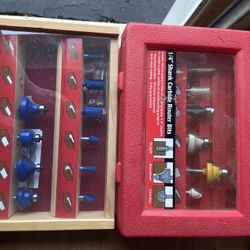 Two Incomplete Router Bit Sets