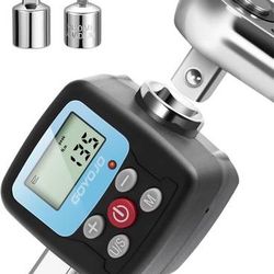 new Digital Torque Wrench Adapter -Precision Electronic Torque Tool Converter and Meter with Digital Display, Includes 1/2", 1/4", 3/8" Adapters for A