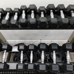 Hex Dumbbells From 5lbs To 50lbs Workout Gym Exercise Cardio Free Weights
