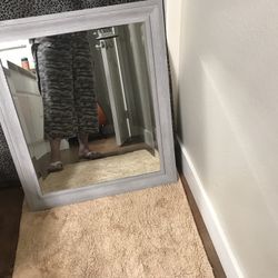 Beautiful Gray mirror 24x28