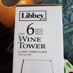 Libbey Stemless Wine Tower X6
