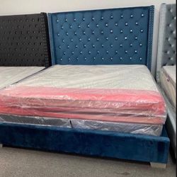 New King Size Bed With Promotional Mattress And Box Spring Including Free Delivery