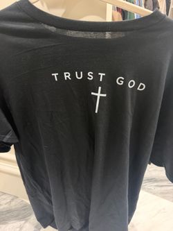 Black Trust God Graphic T-Shirt