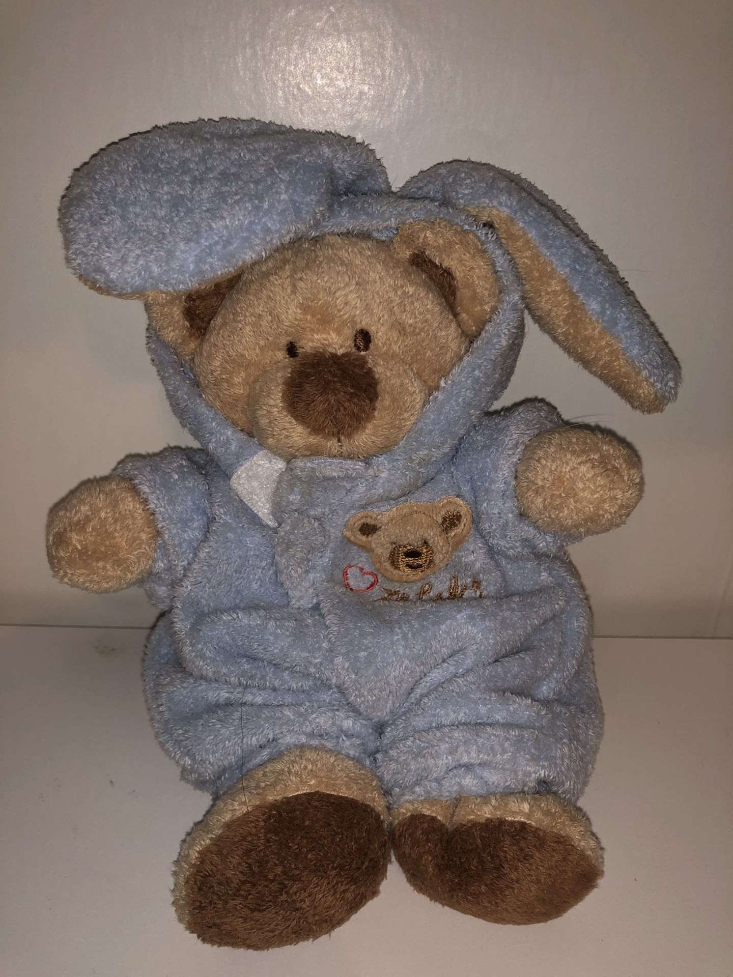 Baby first Easter Teddy Bear Easter Bunny plush plushie doll. TY vintage 2004! Sells for $80 on amazon !