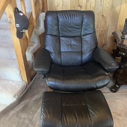 Ekornes Recliner Stressless Reno Leather Chair 