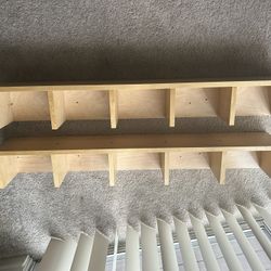 3 shelves 46”x7”x7”
