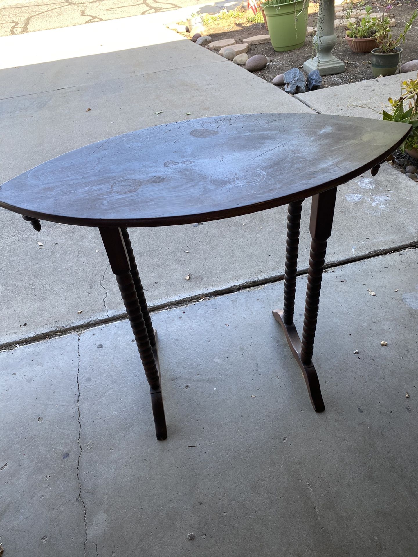 Antique side tables-two