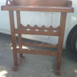 Vintage 10 Bottles  Wine Rack - Removable Serving Tray