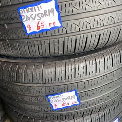 One Set 245-50-19 Pirelli RFT,  Price Is each One.