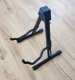 Amazon Basics Portable Adjustable Folding Guitar Stand for Electric and Acoustic Guitars