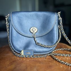 COACH TURNLOCK SADDLE BAG 