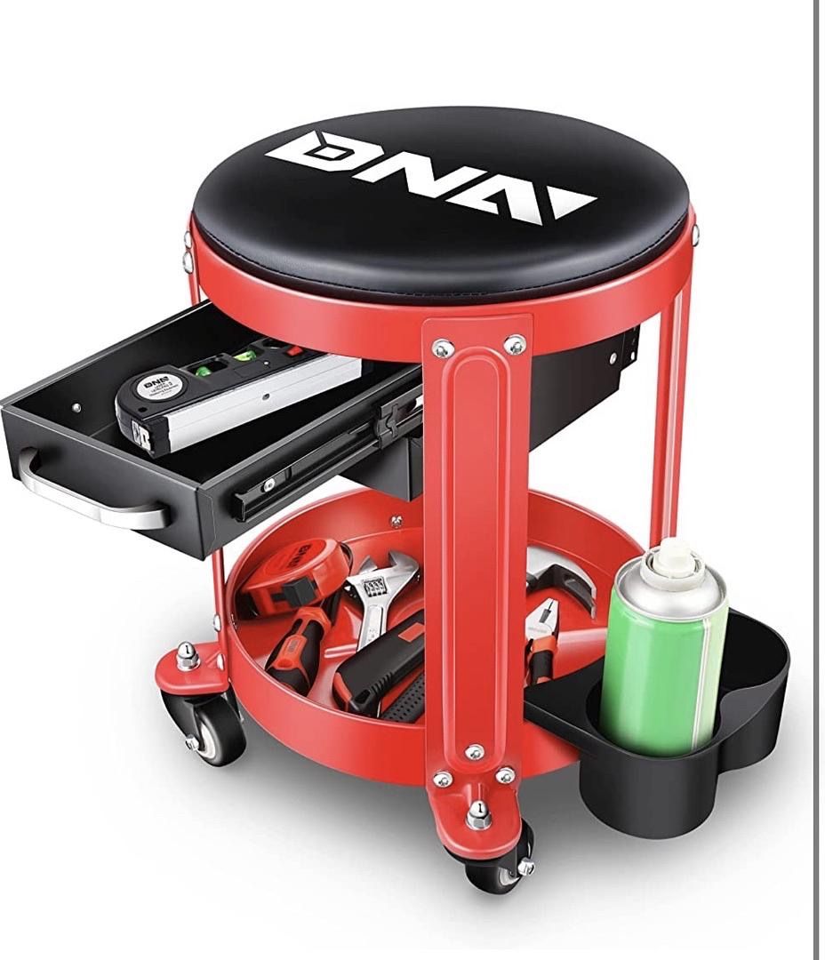LA Zona Auto Tools Round Mechanics Roller Seat Creeper Stool Aciento para mecanica