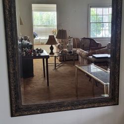 Antique style beveled glass mirror 33" x 56"