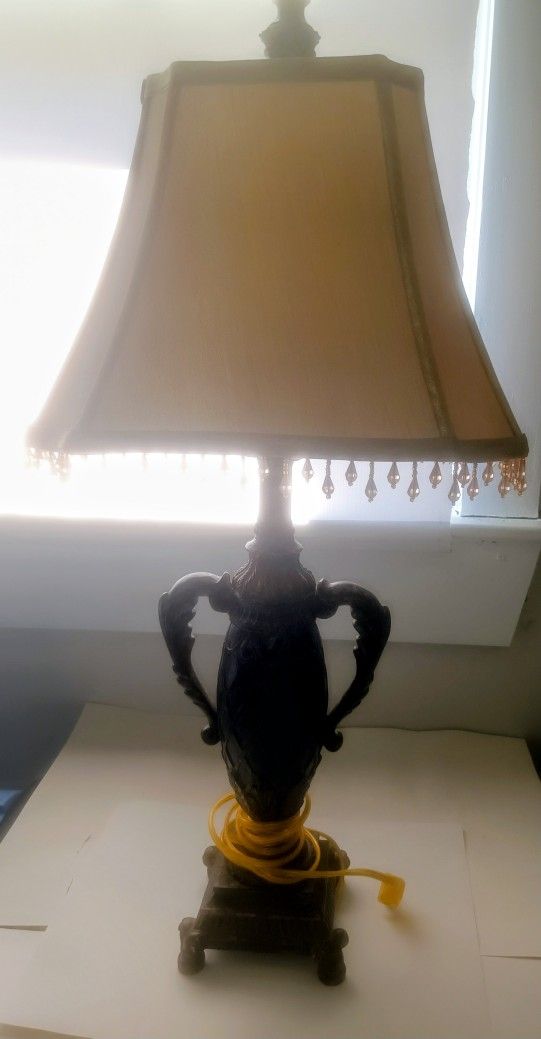 Victorian Style Beaded Fringe Table Lamp 4