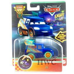 Disney Pixar Cars 2026 LIGHT UP Race To Celebrate •DJ• 1:55 Scale LMQ Tuners