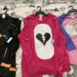 3 New W/Tags Fort Nite Game Spirit Halloween Long Sleeve Shirts (originally $80)