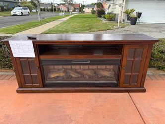 TV Stand with Electric Fireplace
