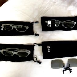 LG CINEMA 3D GLASSES CLEAR & CLIP-ON LG CINEMA 3D GLASSES 